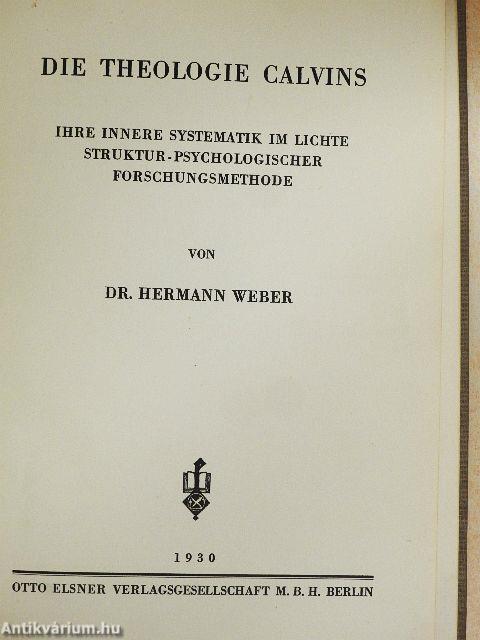 Die Theologie Calvins