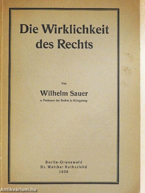 Die Wirklichkeit des Rechts