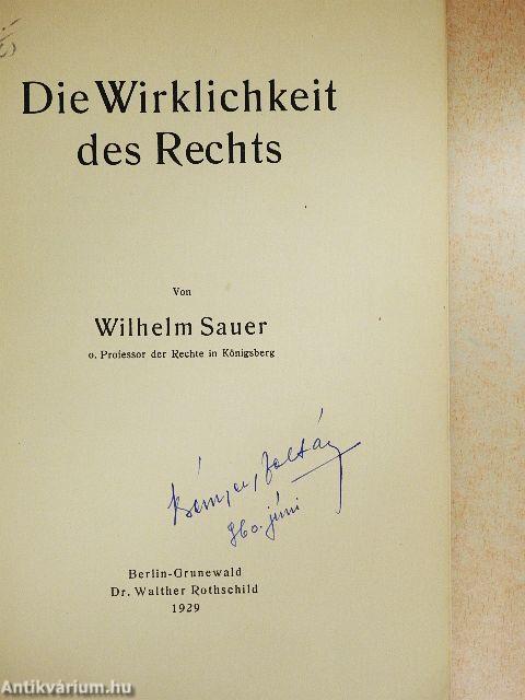 Die Wirklichkeit des Rechts