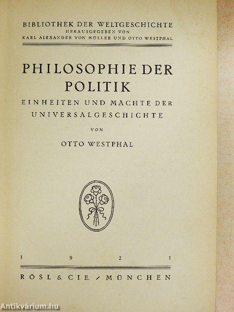 Philosophie der Politik