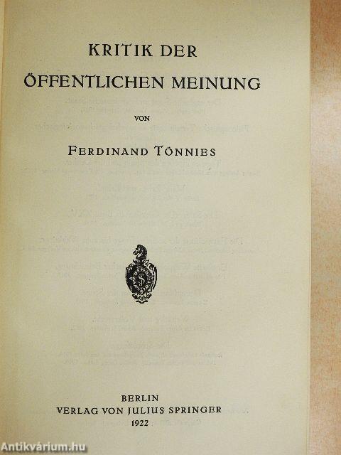 Kritik der öffentlichen Meinung