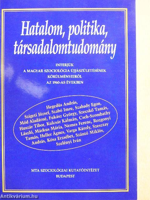 Hatalom, politika, társadalomtudomány