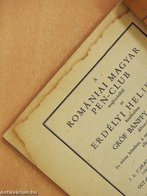 Erdélyi Helikon 1934. november