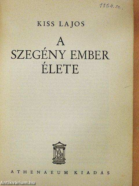 A szegény ember élete