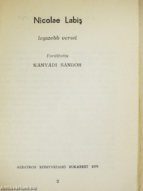 Nicolae Labis legszebb versei