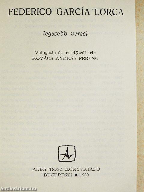 Federico García Lorca legszebb versei
