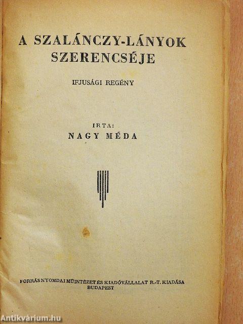 A Szalánczy-lányok szerencséje