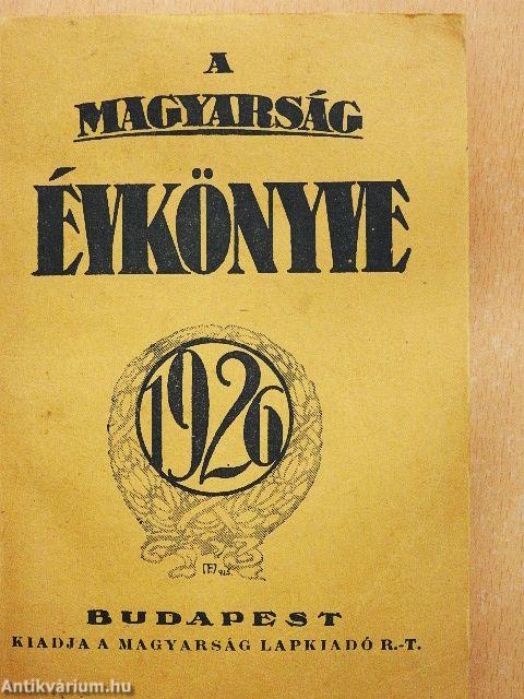 A Magyarság Évkönyve az 1926-ik esztendőre