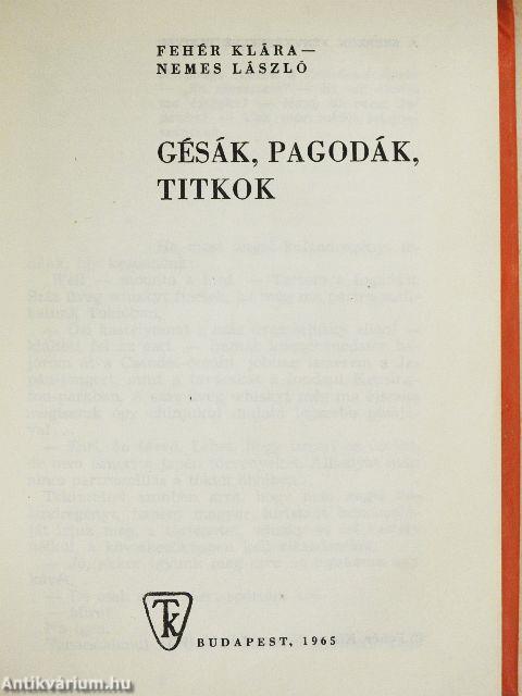 Gésák, pagodák, titkok