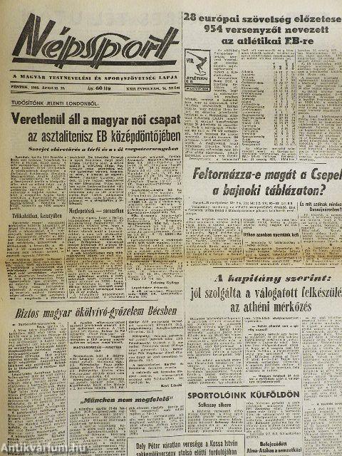 Népsport 1966. (nem teljes évfolyam)
