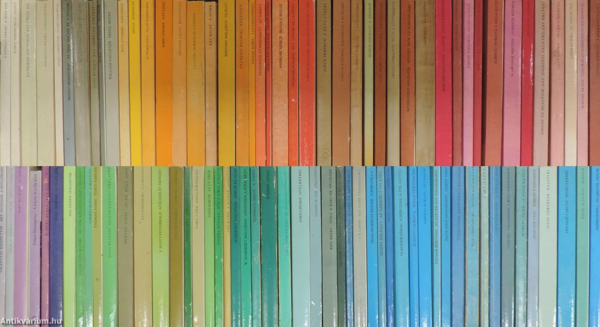 "95 kötet az Európa Zsebkönyvek sorozatból (nem teljes sorozat)"