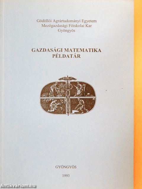 Gazdasági matematika - Példatár