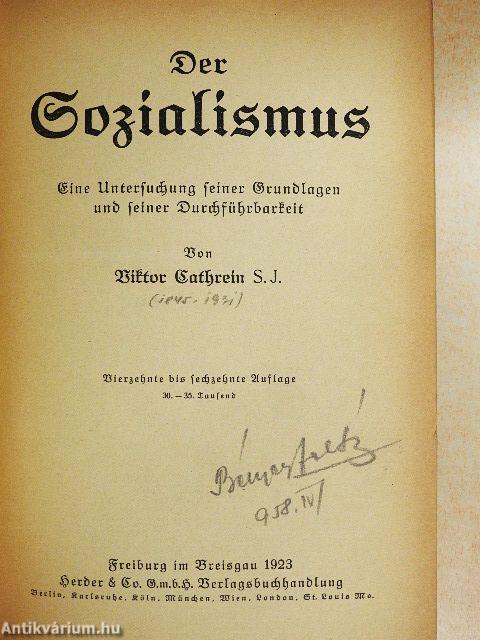 Der Sozialismus (gótbetűs)