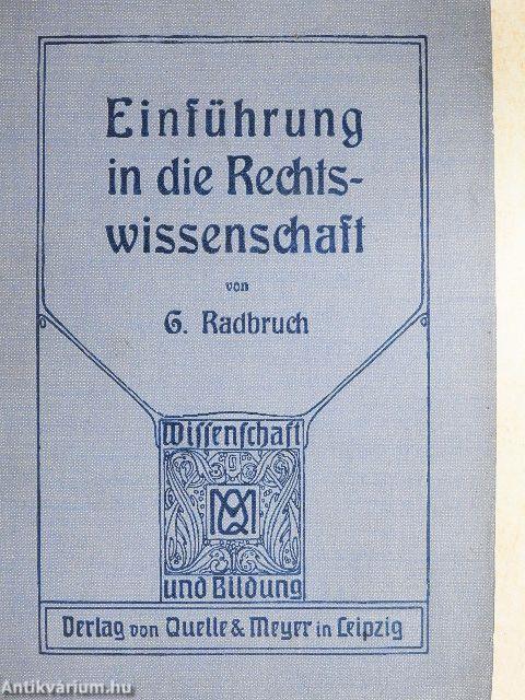Einführung in die Rechtswissenschaft (gótbetűs)