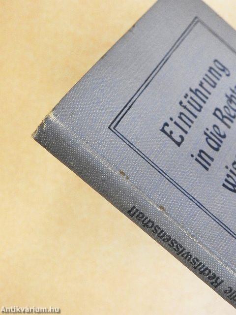 Einführung in die Rechtswissenschaft (gótbetűs)
