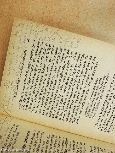 Das ideal der Persönlichkeit (gótbetűs)