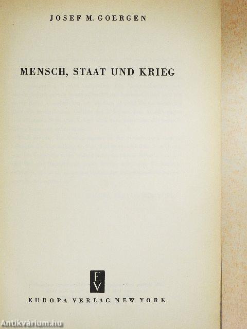 Mensch, Staat und Krieg