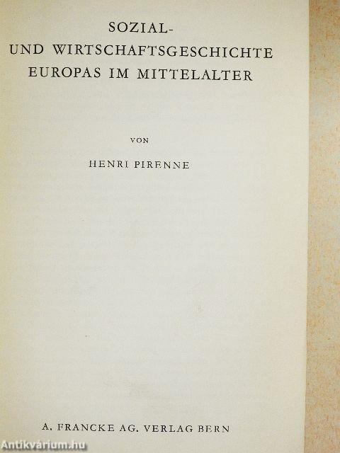 Sozial- und wirtschaftsgeschichte Europas im mittelalter