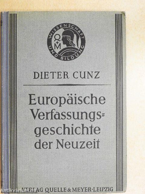 Europäische Verfassungsgeschichte der Neuzeit (gótbetűs)