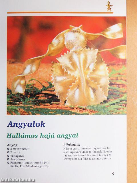 Karácsonyfadíszek száraztésztából