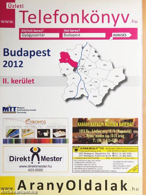 Üzleti telefonkönyv - Budapest II. kerület 2012