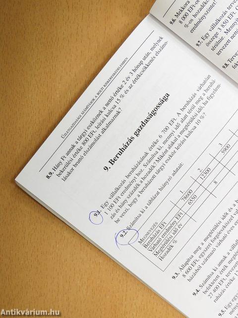 Üzletgazdasági számítások a bolti kiskereskedelemben