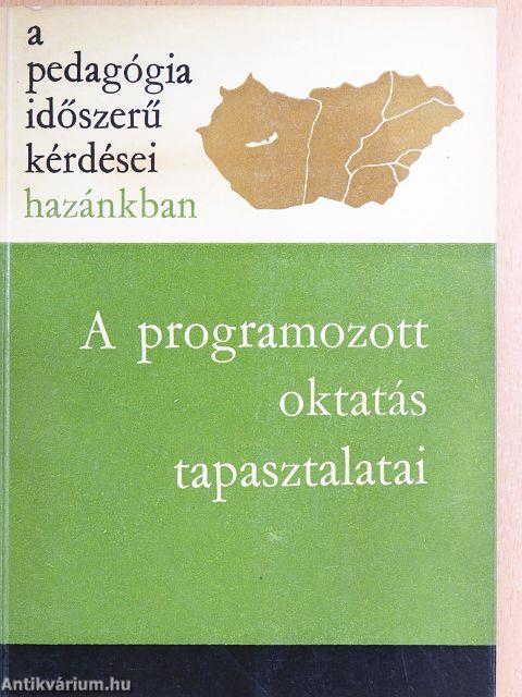 A programozott oktatás tapasztalatai