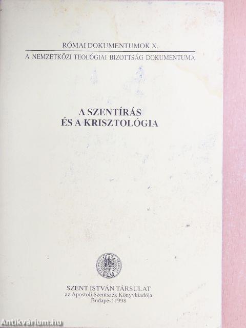 A Szentírás és a krisztológia