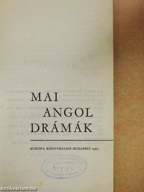 Mai angol drámák