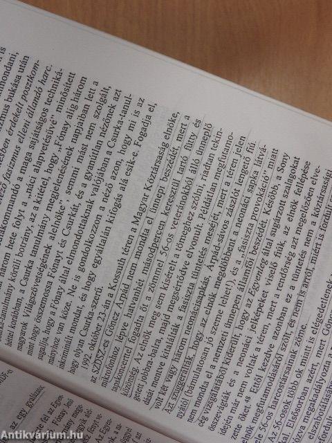 Az "antiszemitizmus elleni harc" szerepe a rendszerváltozás éveiben