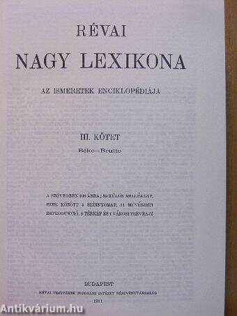 Révai nagy lexikona 3. (töredék)