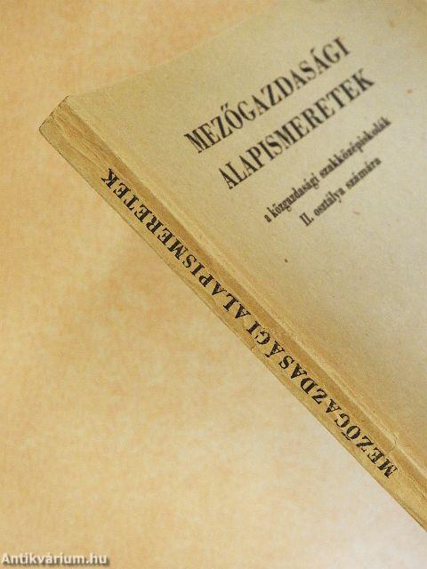 Mezőgazdasági alapismeretek 