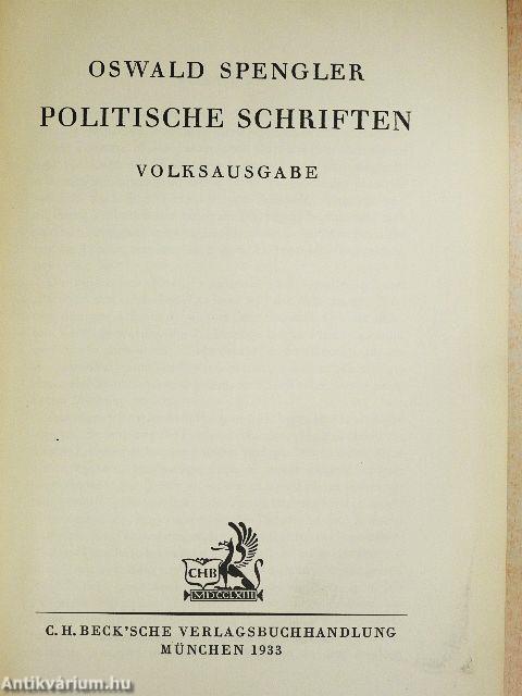 Politische Schriften