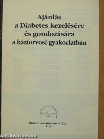diabetes a cukorbetegek kezelésére)