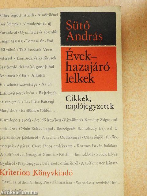 Évek - hazajáró lelkek