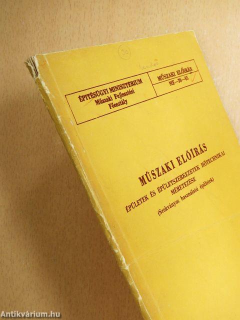 Műszaki előírás épületek és épületszerkezetek hőtechnikai méretezése