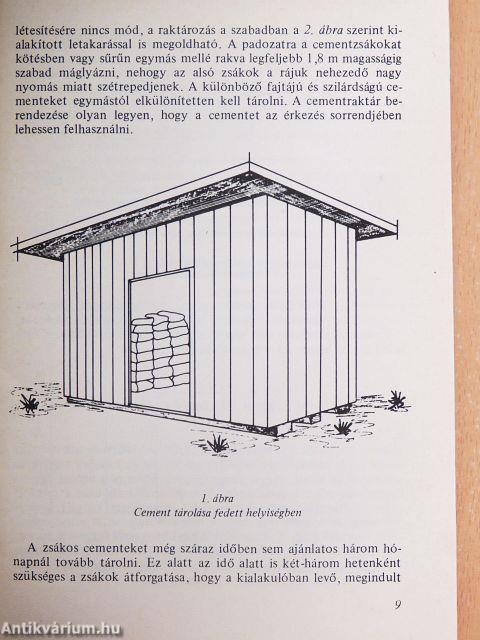 Beton- és habarcskészítési abc