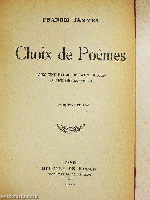 Choix de Poémes