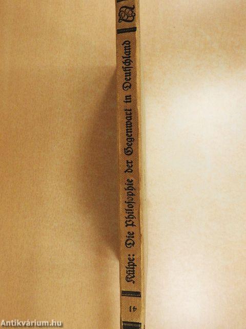 Die Philosophie der Gegenwart in Deutschland (gótbetűs)