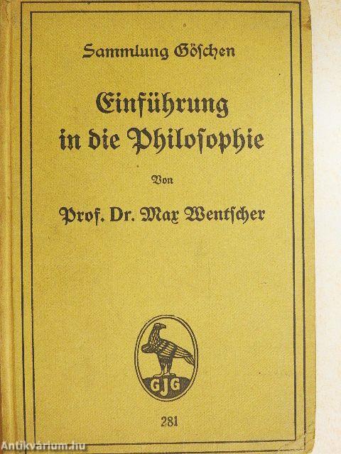 Einführung in die Philosophie (gótbetűs)