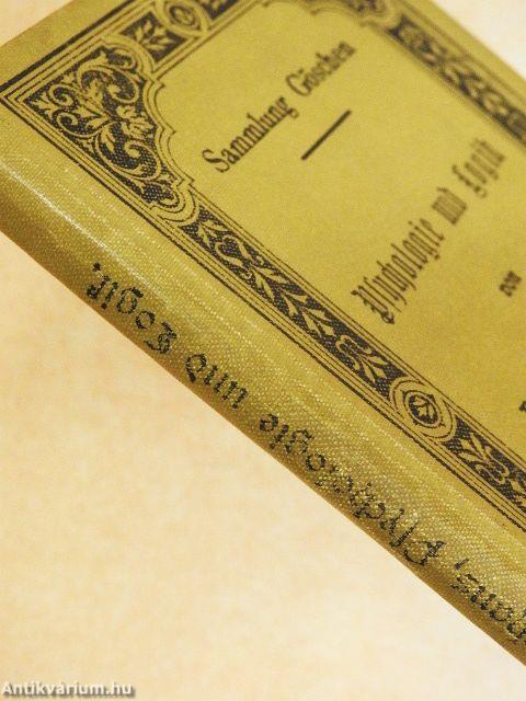 Psychologie und Logik zur Einführung in die Philosophie (gótbetűs)