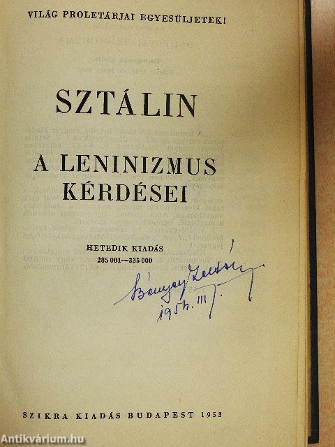 A leninizmus kérdései