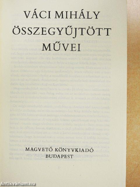 Váci Mihály összegyűjtött művei