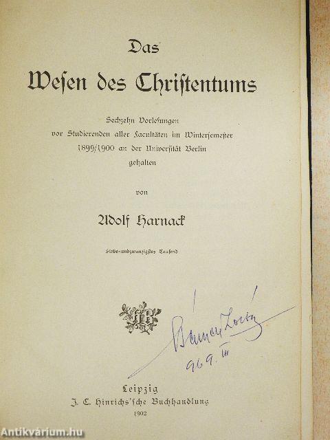 Das Wesen des Christentums (gótbetűs)