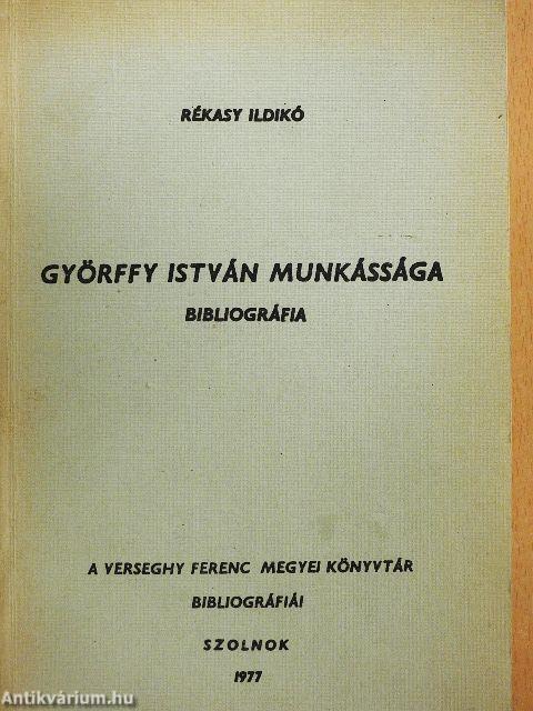 Györffy István munkássága