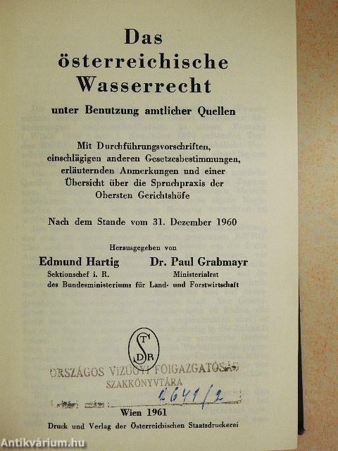 Das österreichische Wasserrecht