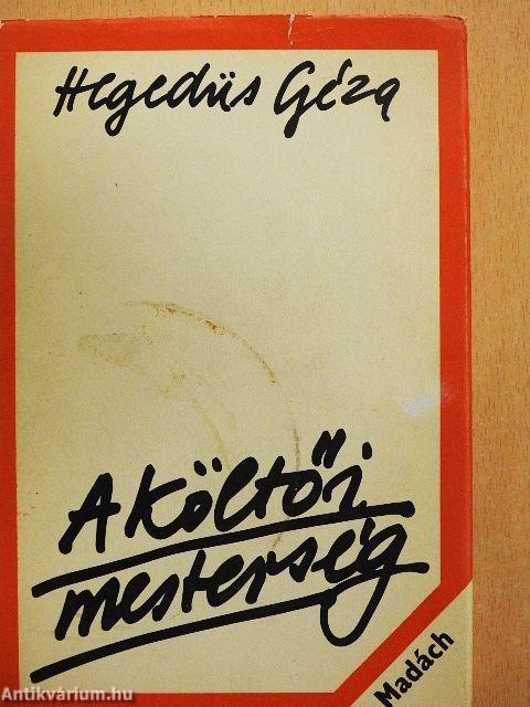 A költői mesterség