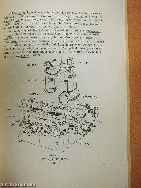 Hossz- és szögmérő műszerek, mérések