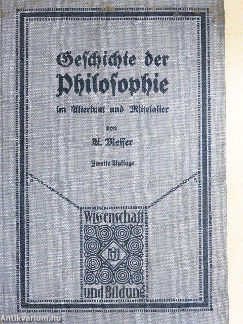 Geschichte der Philosophie im Altertum und Mittelalter (gótbetűs)