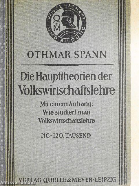 Die Haupttheorien der Volkswirtschaftslehre (gótbetűs)